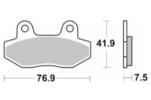 Τακάκια SBS 200HF FA86 MAXI SCOOTER 125-249CCM