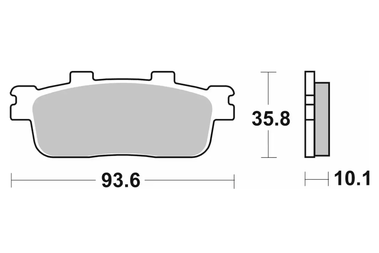 Τακάκια SBS 201MS FA427 MAXI SCOOTER 250-600CCM