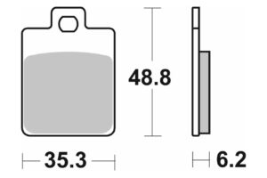 Τακάκια SBS 202MS FA260 SCOOTER 50-124CCM
