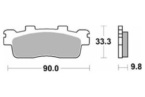 Τακάκια SBS 204CT FA498 MAXI SCOOTER 125-249CCM