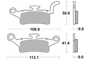 Τακάκια SBS 208HF FA492 SCOOTER 50-124CC