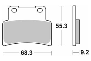 Τακάκια SBS 214HF FA432 XCITING400I '12