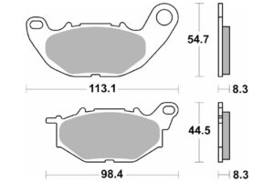 Τακάκια SBS 229CT FA705 Εμπρός YP300X-MAX '17-18