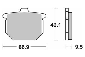 Τακάκια SBS 517HF FA31 STD FR/RR