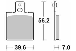 Τακάκια SBS 519HF FA47 STD FR/RR