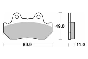 Τακάκια SBS 542HS FA69/3 FR