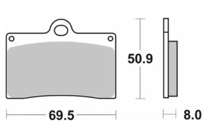 Τακάκια SBS 566HF FA95 STD FR/RR
