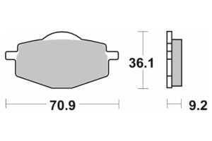 Τακάκια SBS 575HF FA101 STD FR/RR