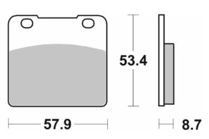 Τακάκια SBS 577HF FA103 STD FR/RR