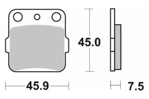 Τακάκια SBS 592SI FA84 MX ATV