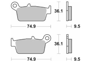 Τακάκια SBS 604SI FA131 MX ATV