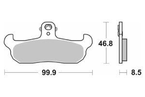 Τακάκια SBS 608SI FA134 MX ATV