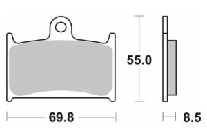 Τακάκια SBS 624HS FA145-FA236 FR