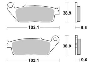 Τακάκια SBS 630HF FA196 STD FR/RR