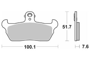 Τακάκια SBS 641HF FA163 STD FR/RR