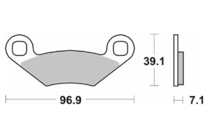 Τακάκια SBS 642HF FA159 STD FR/RR