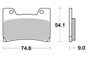 Τακάκια SBS 645HF FA160 STD FR