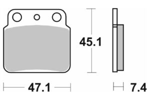 Τακάκια SBS 649HF FA137 STD STREET FR/RR