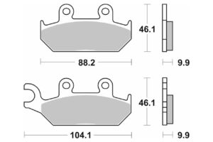 Τακάκια SBS 650HS FA172 FR