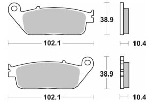 Τακάκια SBS 654HF FA196 STD FR/RR