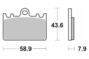 Τακάκια SBS 666HS FA180 FR