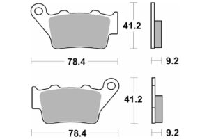 Τακάκια SBS 675SI FA208 MX ATV
