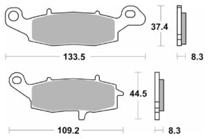 Τακάκια SBS 705HS FA229 FR