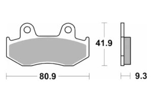 Τακάκια SBS 709SI FA323 MX ATV