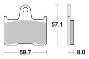 Τακάκια SBS 715HF FA254 RR