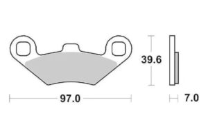 Τακάκια SBS 716ATS FA159 ATV