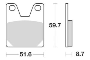 Τακάκια SBS 733LS FA267 RR