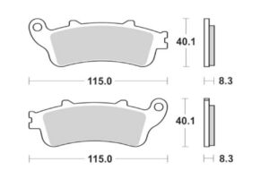 Τακάκια SBS 736LS FA261 RR