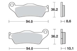 Τακάκια SBS 742LS FA363 RR