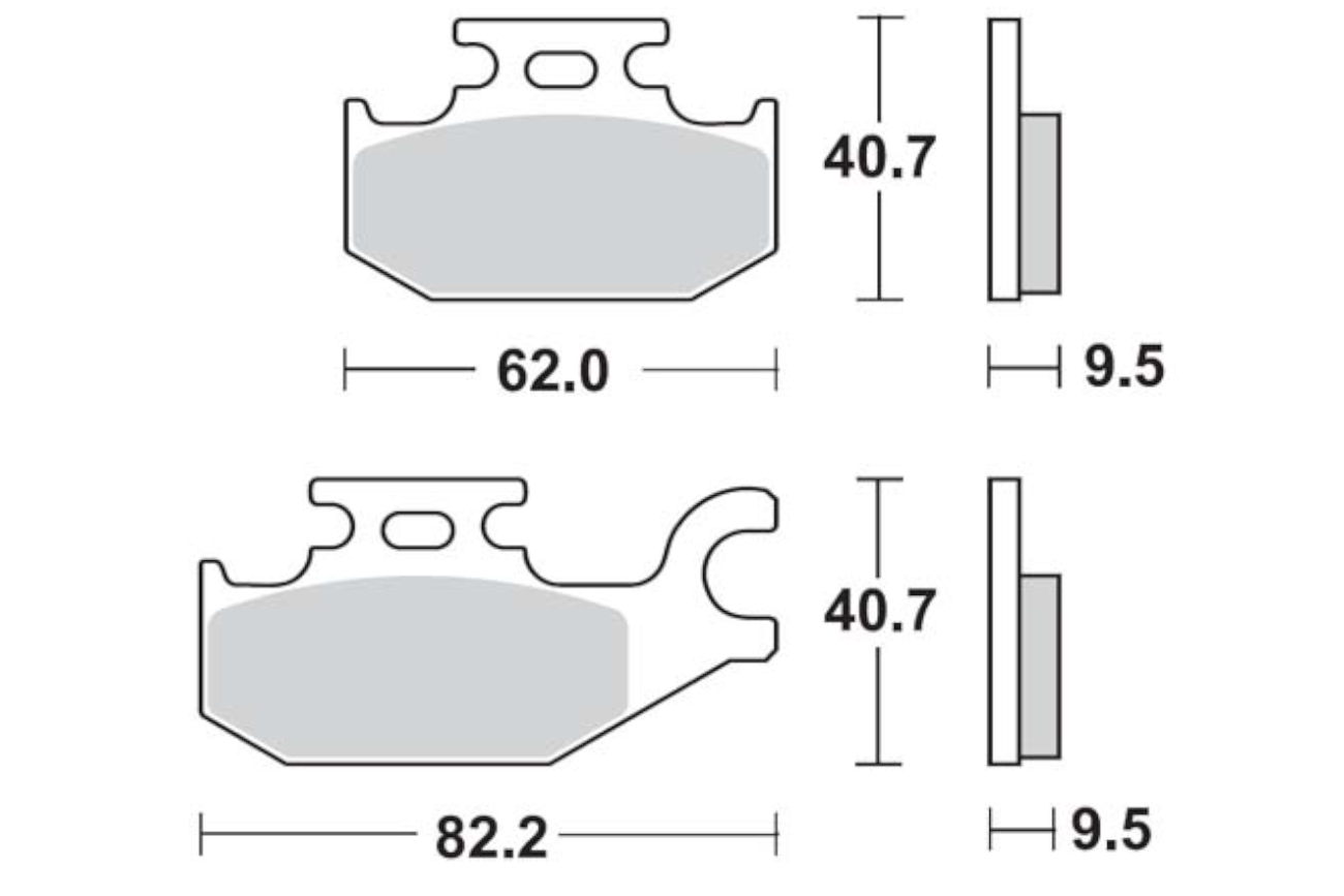 Τακάκια SBS 754SI FA307 MX ATV