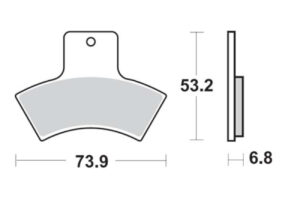 Τακάκια SBS 755ATS FA270 ATV