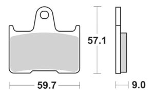 Τακάκια SBS 765LS FA254 RR