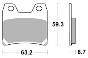 Τακάκια SBS 770LS FA348 RR