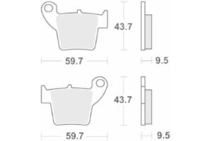 Τακάκια SBS 777CS CARBON FA346 MX ATV