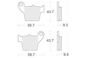 Τακάκια SBS 777RSI FA346 MX ATV SINTER RACING