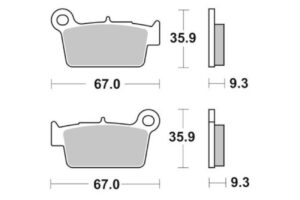 Τακάκια SBS 790SI FA367 MX ATV
