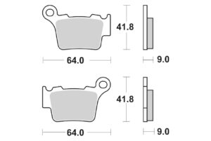 Τακάκια SBS 791RSI FA368 MX ATV RACING