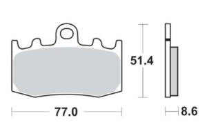 Τακάκια SBS 796HF FA335 STD FR/RR