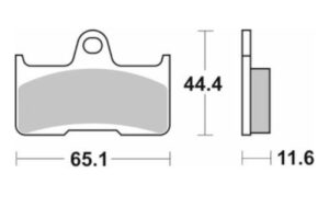 Τακάκια SBS 799SI FA344X CF450/500/625 Πίσω(Χειρόφρενο)