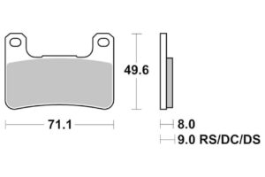 Τακάκια SBS 806DS FA379 DUAL SINTER