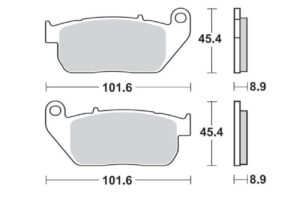 Τακάκια SBS 807H.HS FA381 FR HARLEY