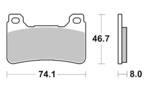 Τακάκια SBS 809HS FA390 FR