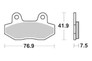 Τακάκια SBS 814HF FA86 STD FR/RR SPRINTER125