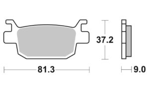 Τακάκια SBS 832LS FA415 RR BN251 ABS E4,BN302,TRK251 E4,LEONCINO250,RKV125/150
