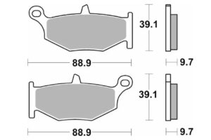 Τακάκια SBS 833HF FA419 STD RR