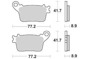 Τακάκια SBS 834LS FA436 RR